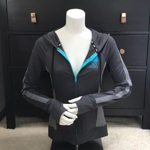 VS PINK Ultimate Full Zip Hoodie Dark Grey/Blue